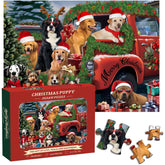 Weihnachts-Hund-Puzzle 1000 Teile